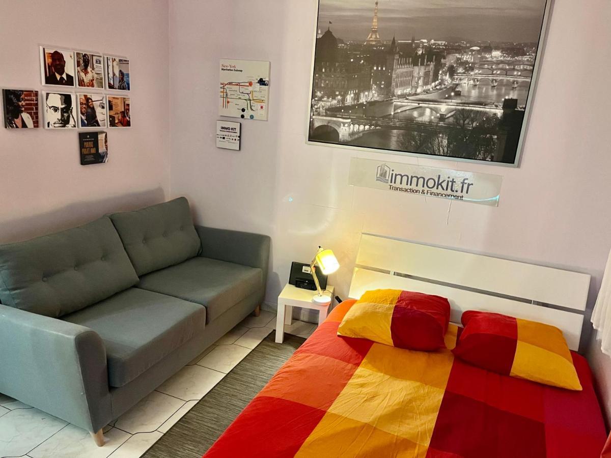 Aubervilliers Maison De Ville Pres Metro 7 By Immo Kit Bnb Exteriör bild