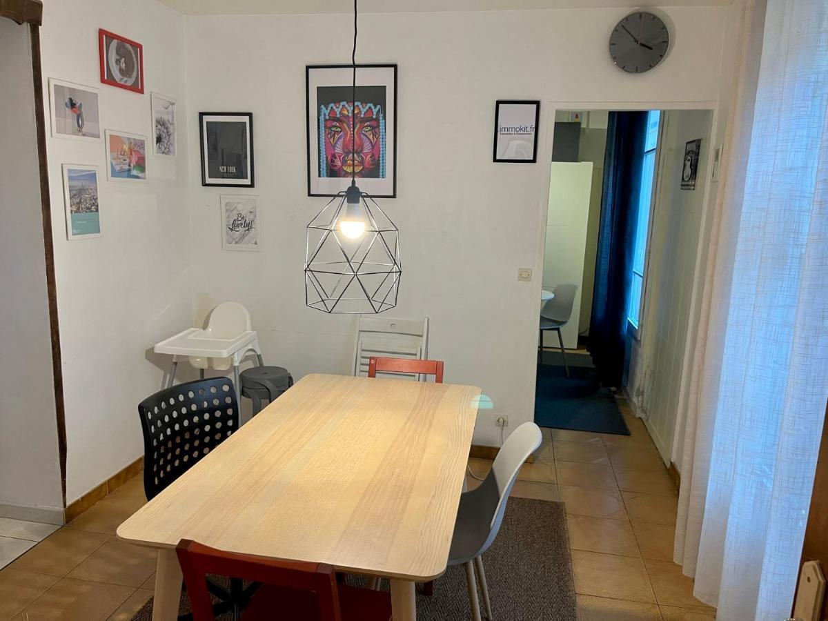 Aubervilliers Maison De Ville Pres Metro 7 By Immo Kit Bnb Exteriör bild